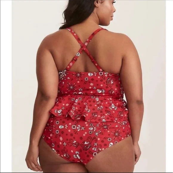 Torrid skull paisley midkini swimsuit - Picture 4 of 13